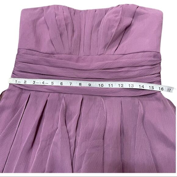 David’s Bridal Chiffon Dress with Layered Skirt Size 12 - Picture 11 of 13